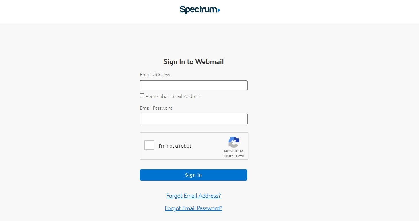 spectrum login email